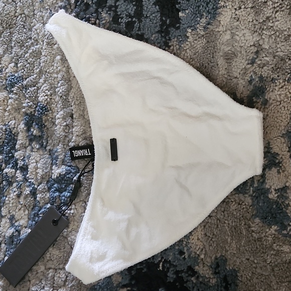 White Terry Cloth Normal coverage bathing suit bottom - Picture 5 of 6